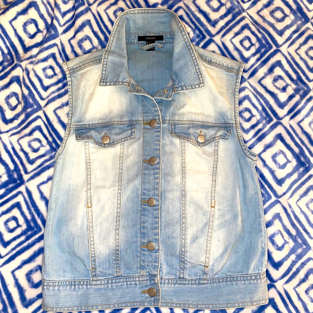 Forever 21 Jean vest
